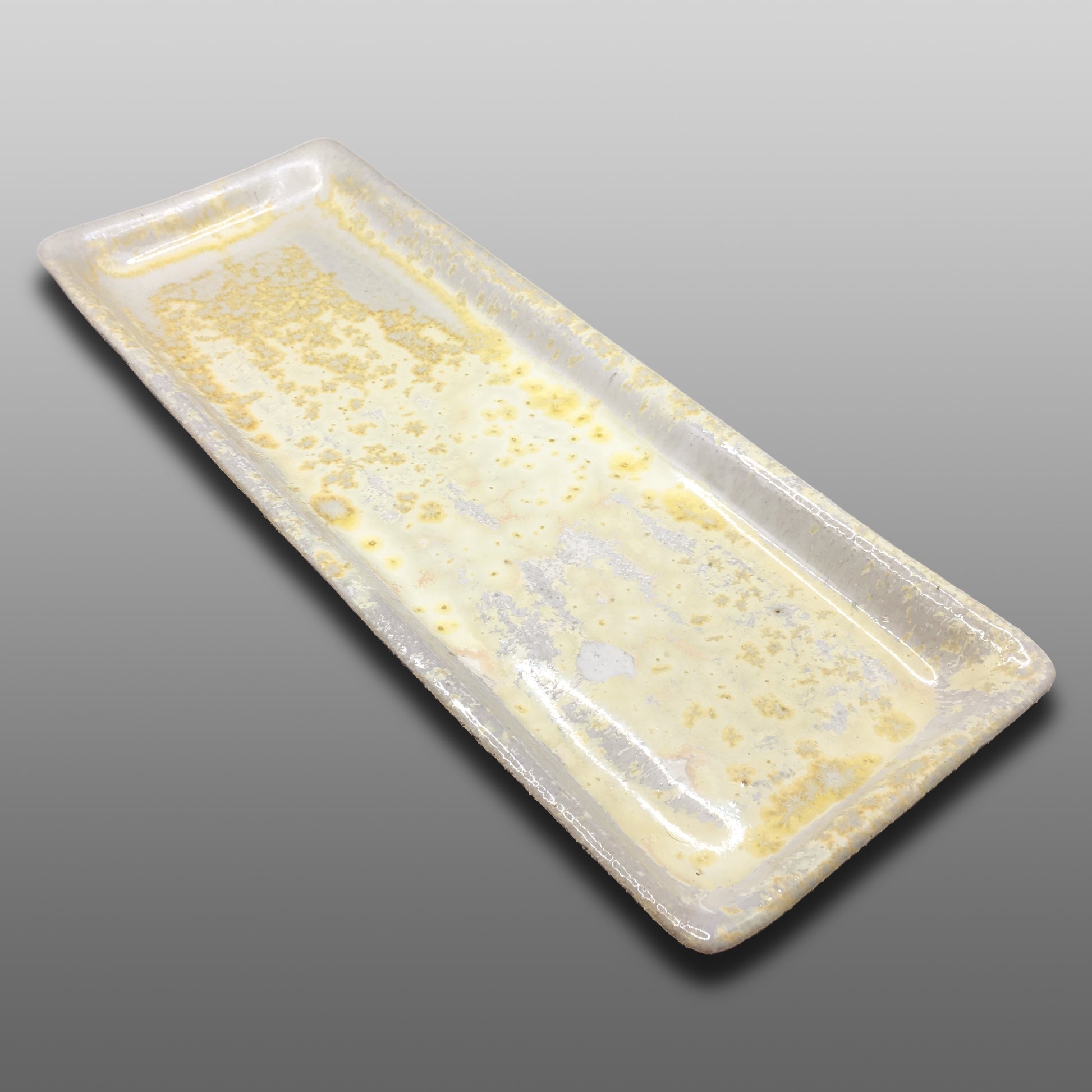 Plat à cake rectangulaire émaillé