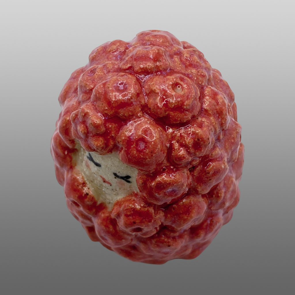 Poupée fleur rose foncé moyenne