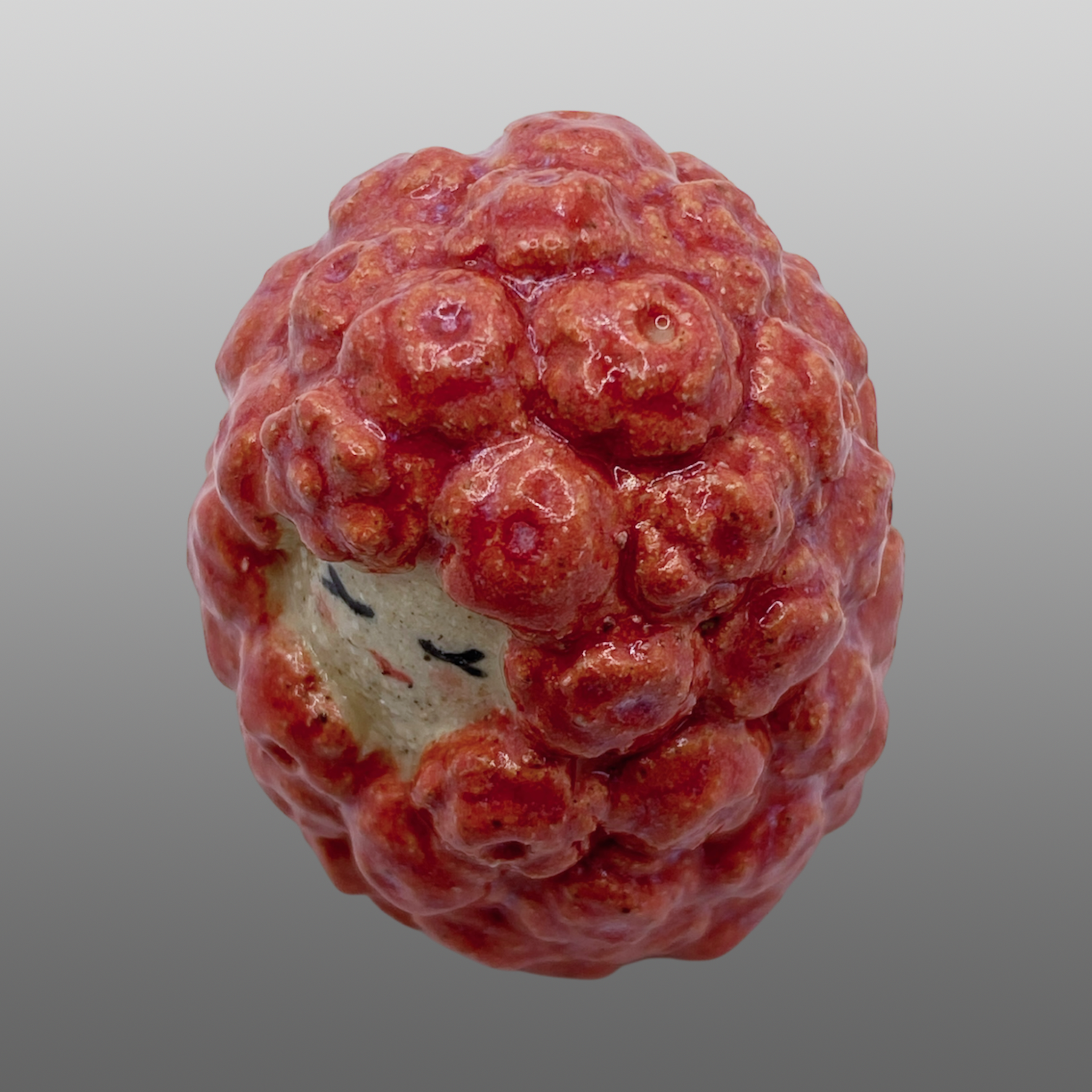 Poupée fleur rose foncé moyenne