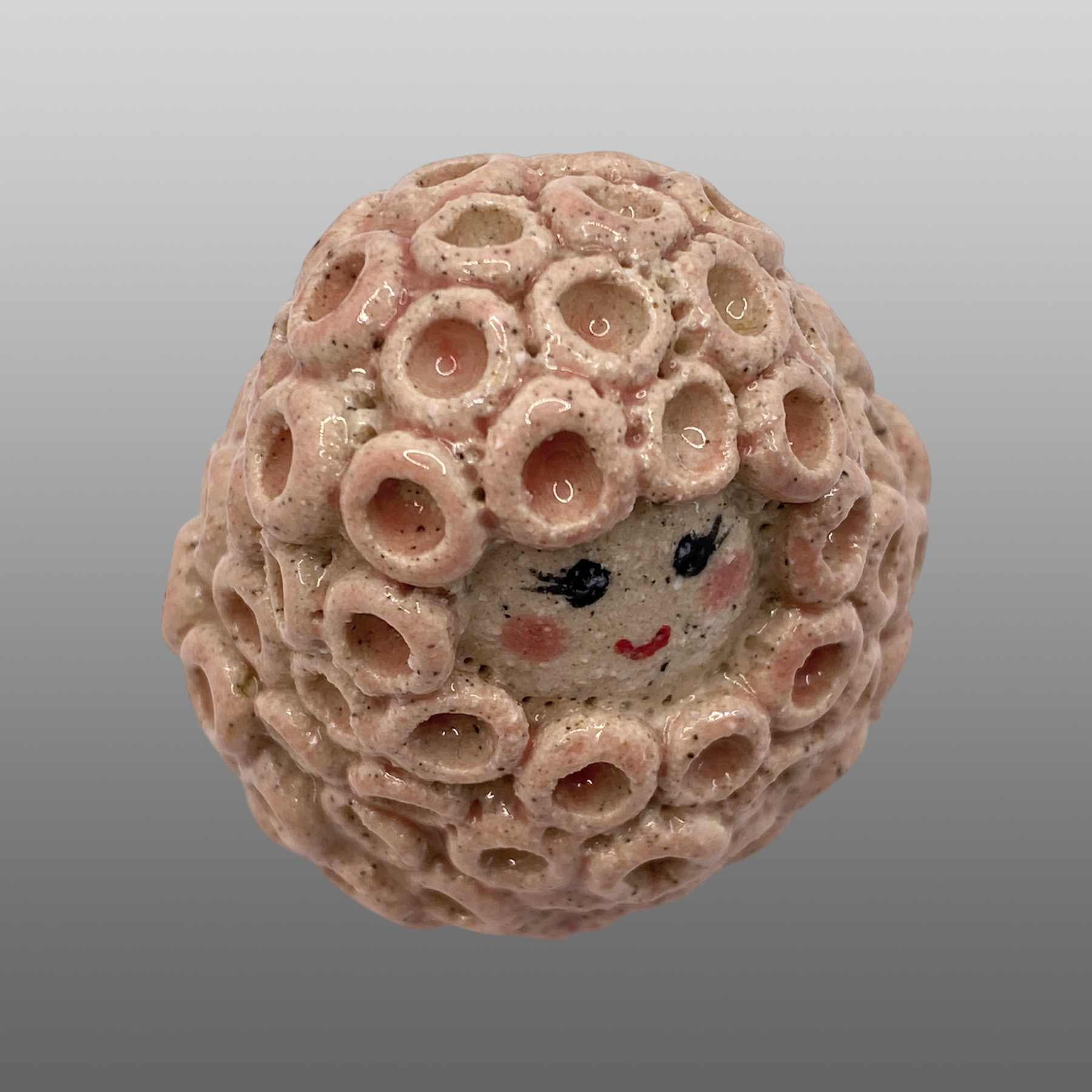 Poupée fleur rose clair moyenne