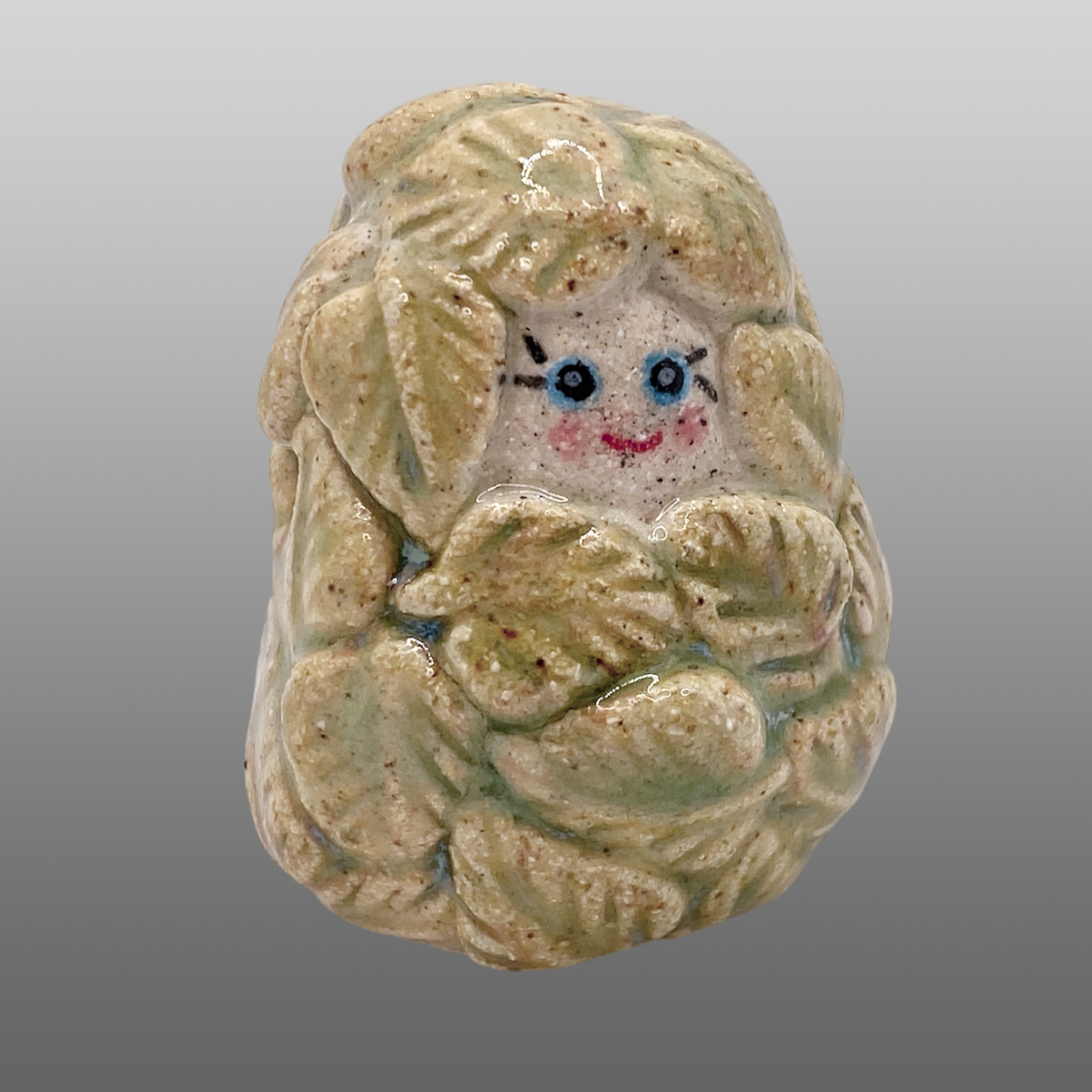 Poupée feuillage vert clair moyenne