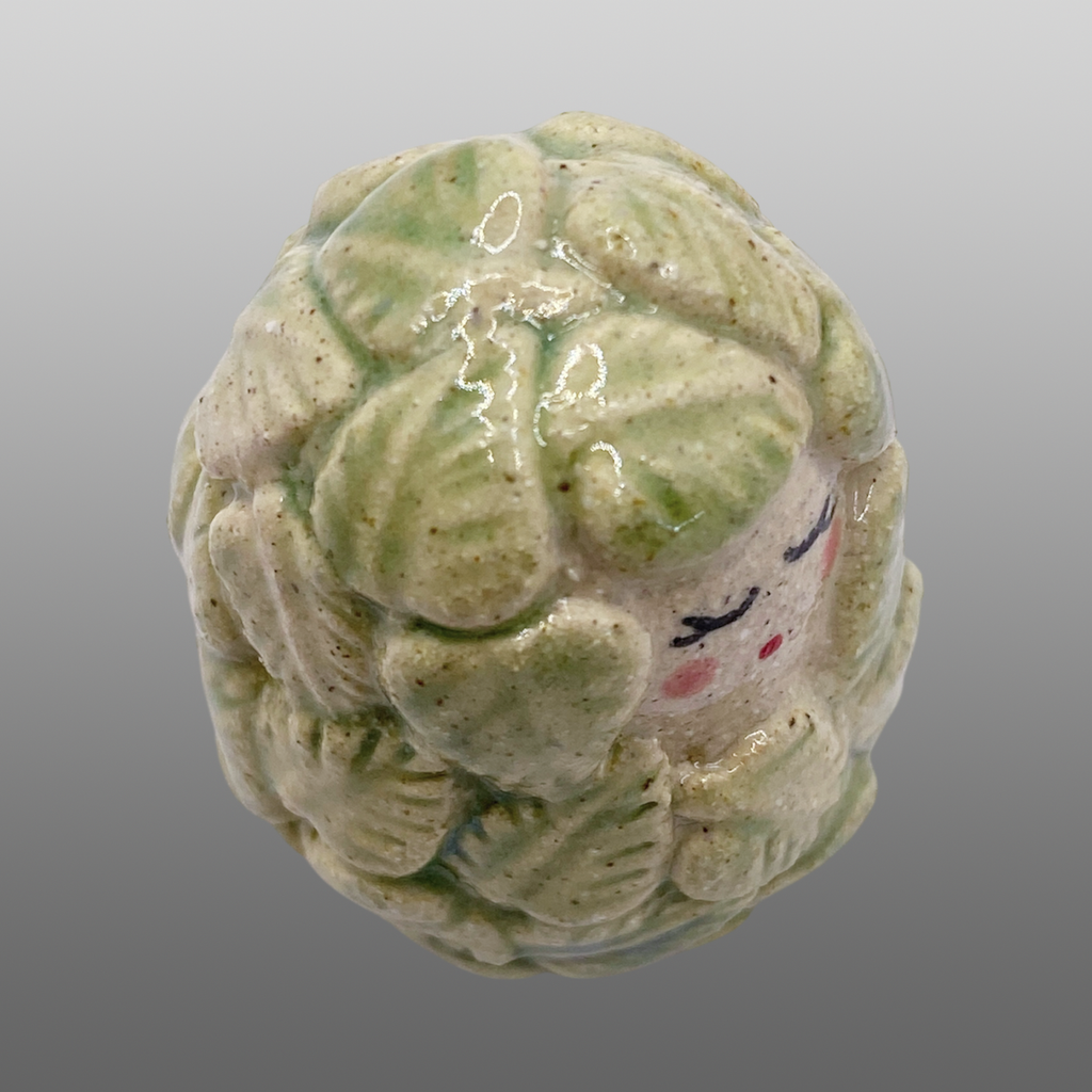 Poupée feuillage vert clair grande