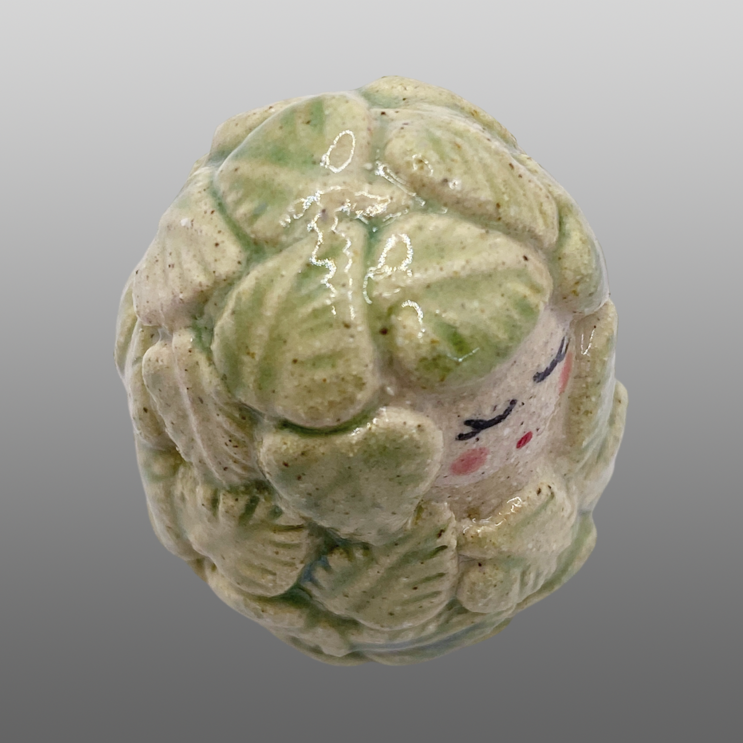 Poupée feuillage vert clair grande