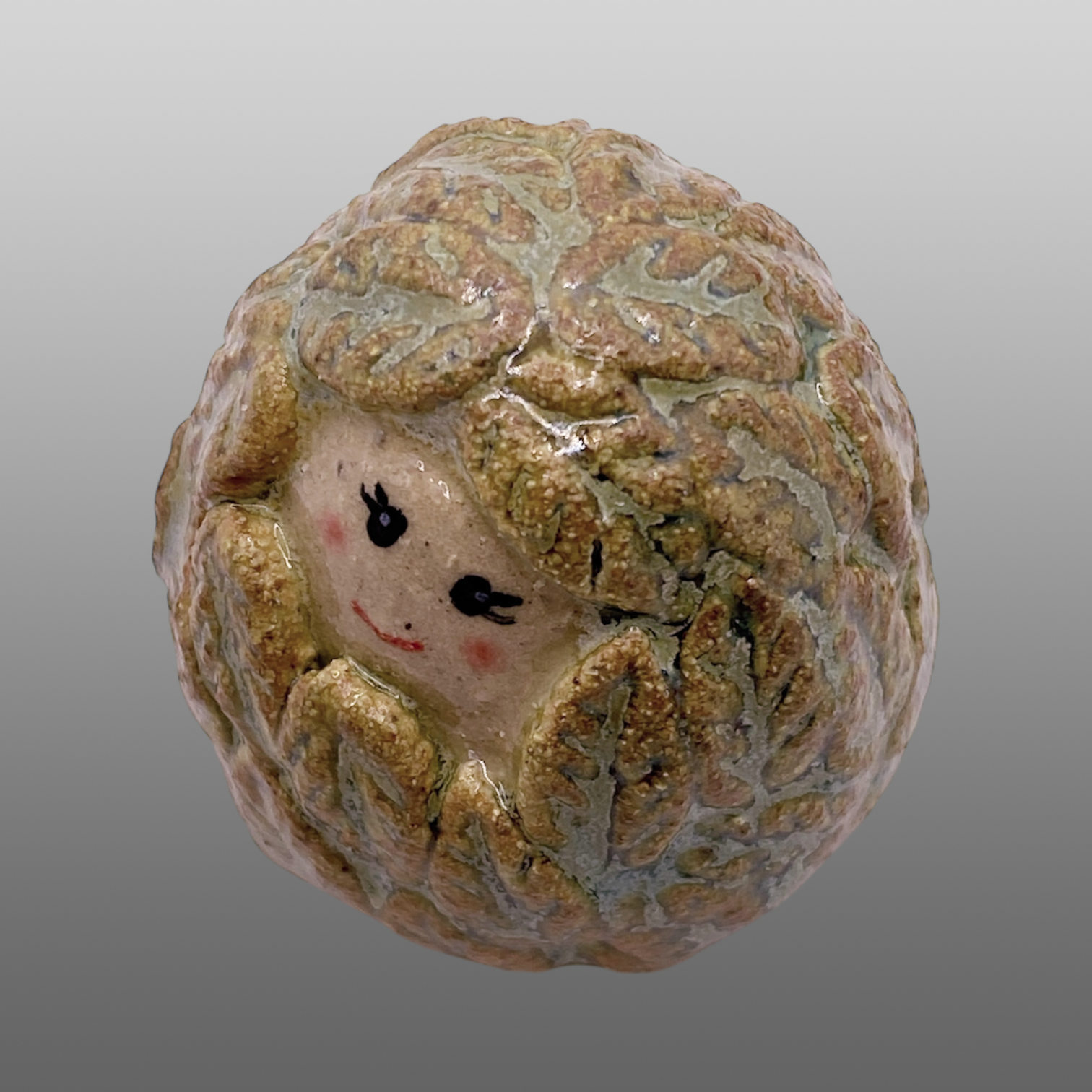 Poupée feuillage vert moyenne