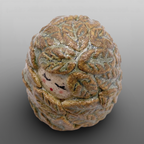 Poupée feuillage vert moyenne