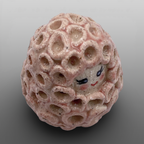 Poupée feuillage rose clair moyenne