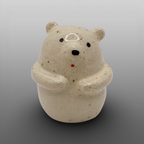 Mini soliflore ours blanc