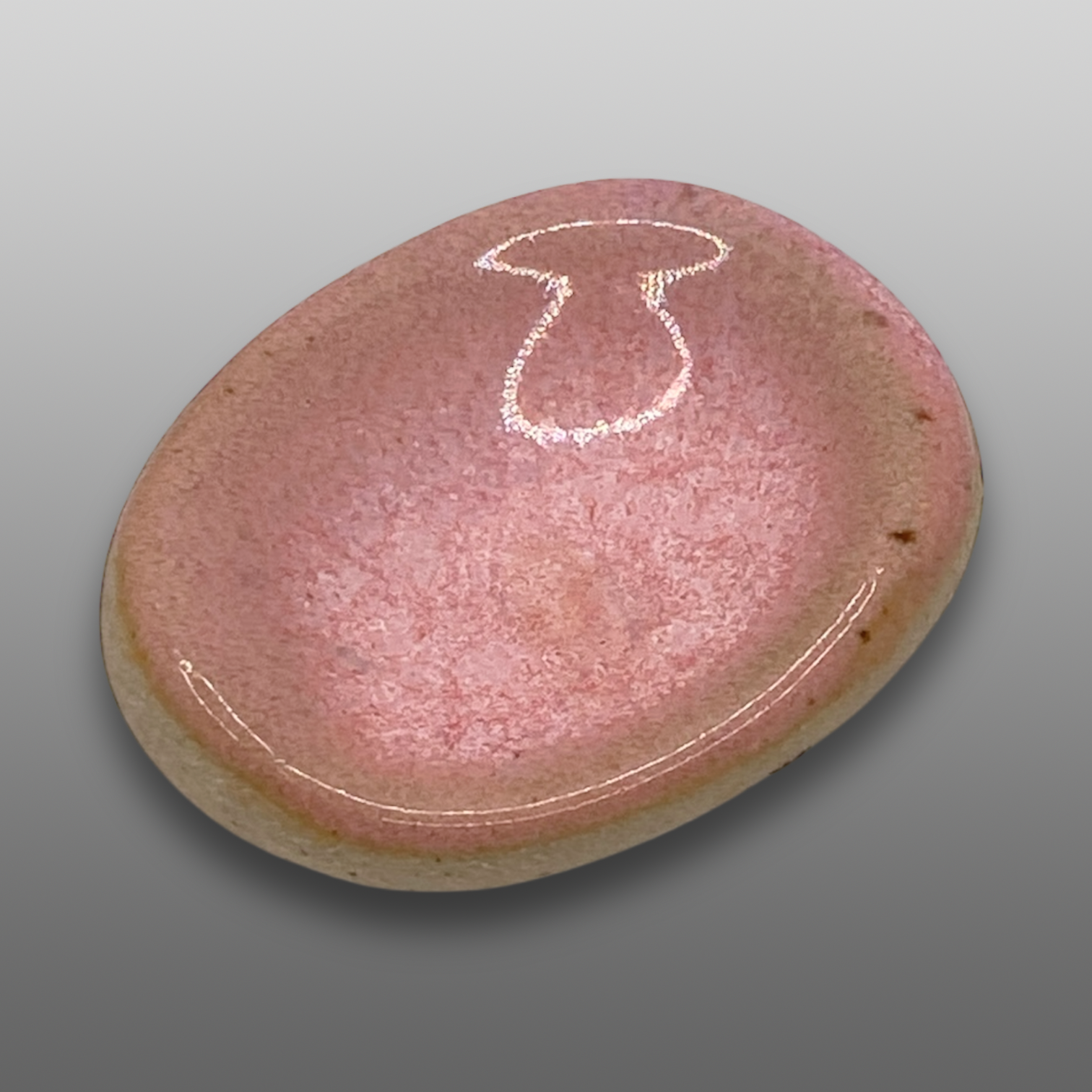 Worry stone rose clair cristallisé