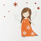 Ange avec robe rouge