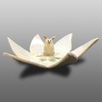 Coupelle fleur personnage fantastique émaillée