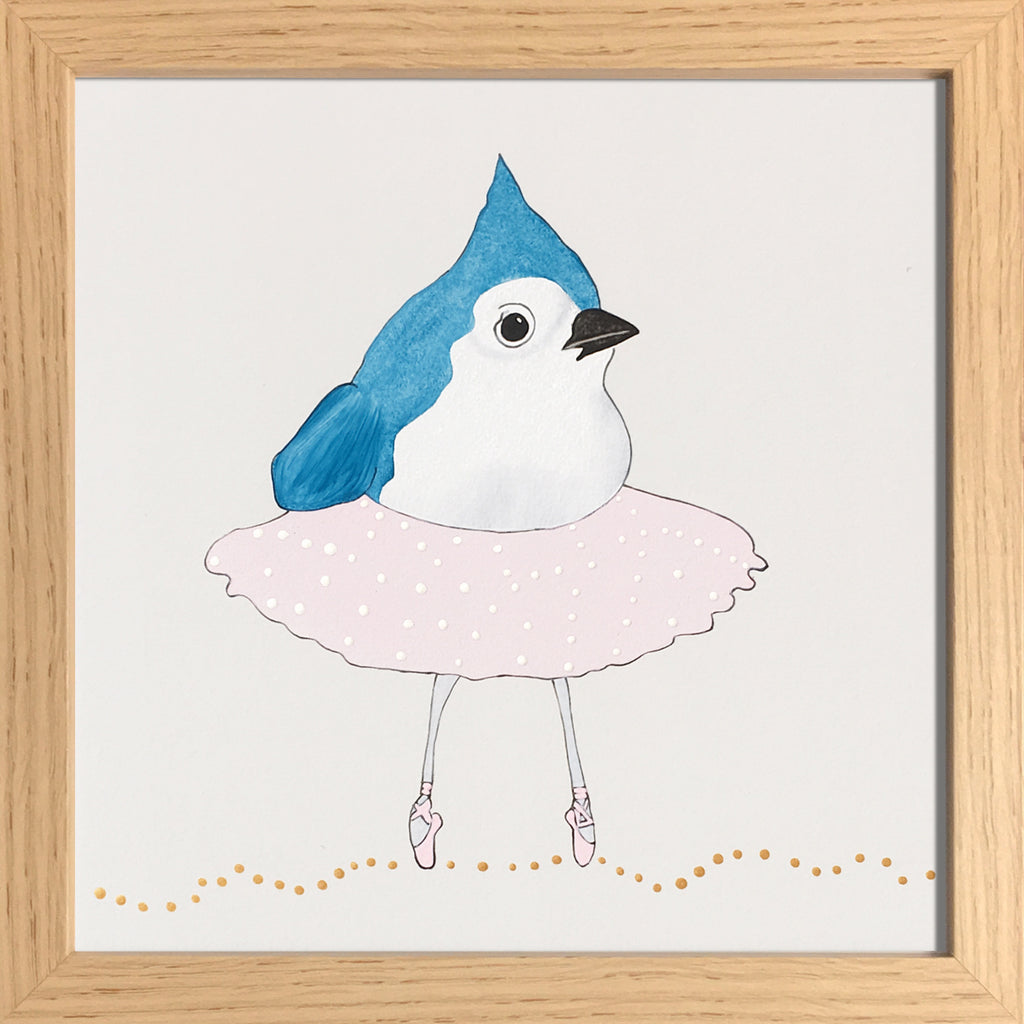 Oiseau bleu en tutu