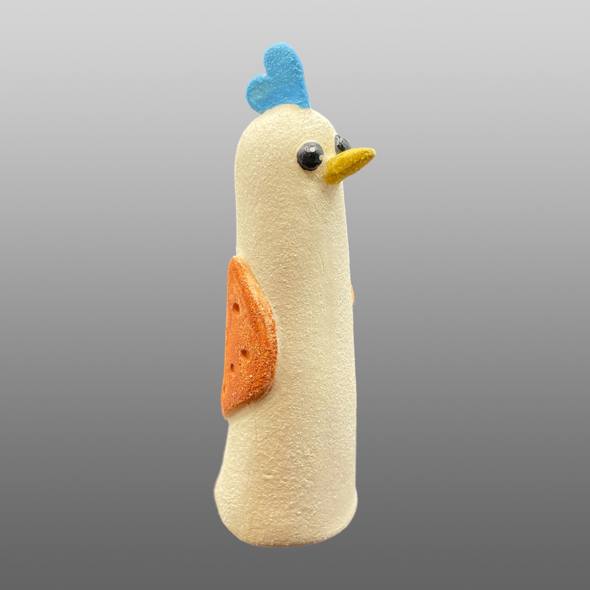Oiseau crête bleue
