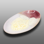 Plat ovale émaillé vanille fraise