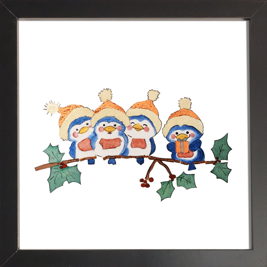 Quatre petits oiseaux de Noël
