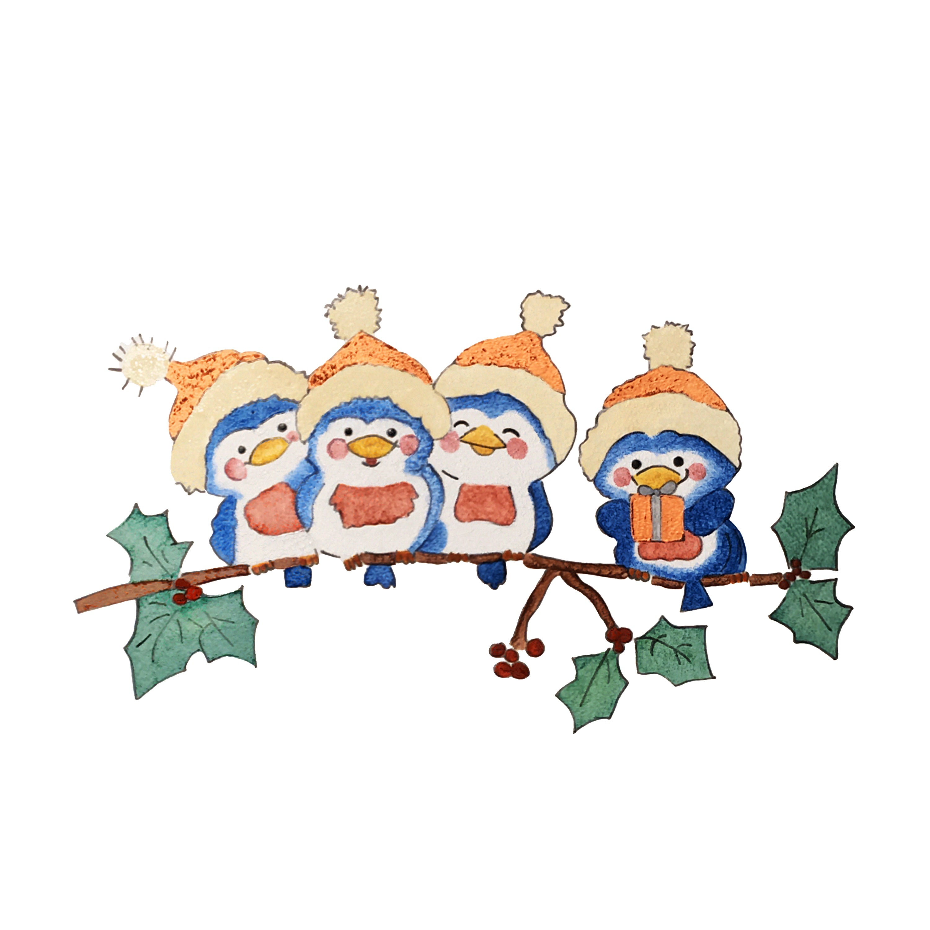 Quatre petits oiseaux de Noël