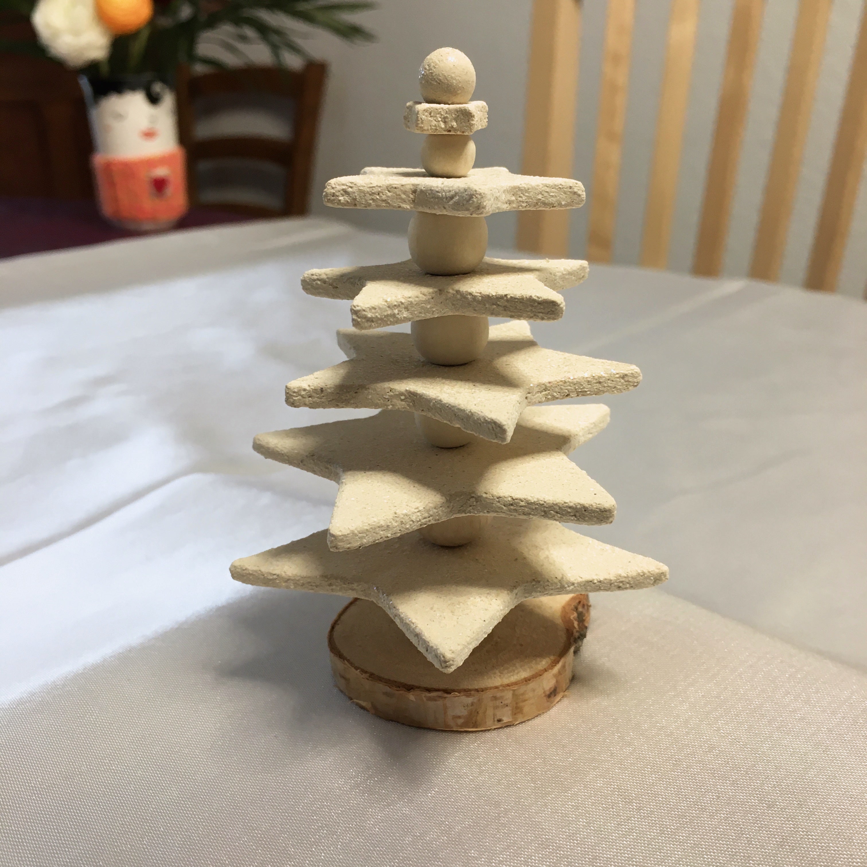 Grand sapin écru 5 étoiles