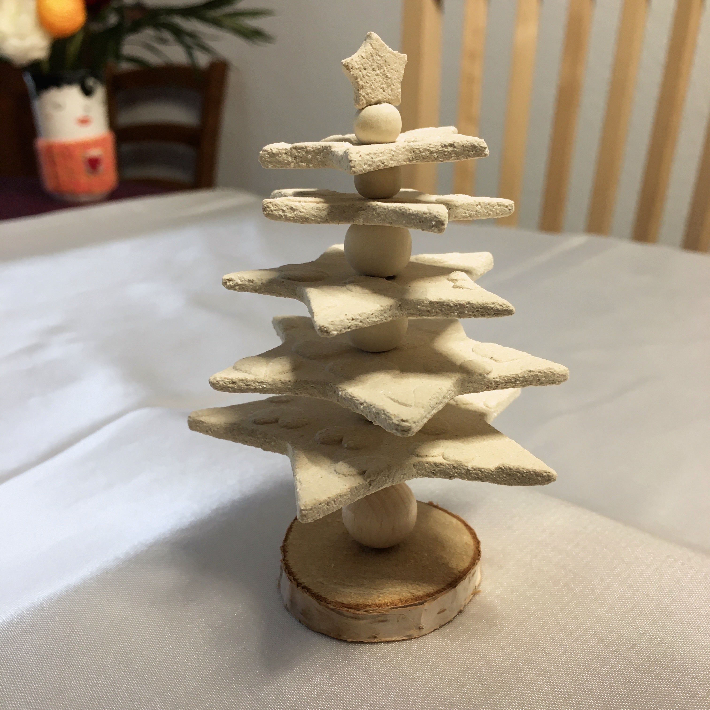 Grand sapin écru 5 étoiles