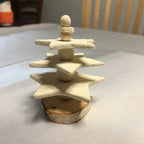 Petit sapin écru 3 étoiles