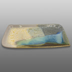 Plat rectangulaire émaillé Fjord