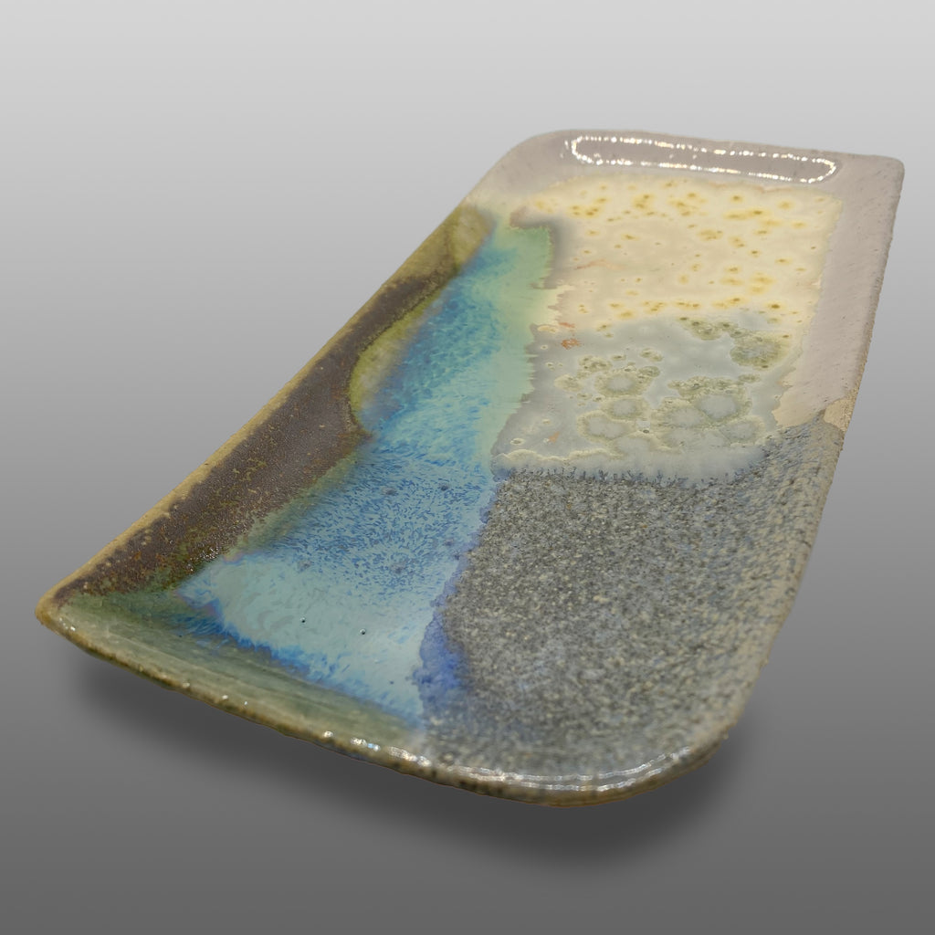 Plat rectangulaire émaillé Fjord